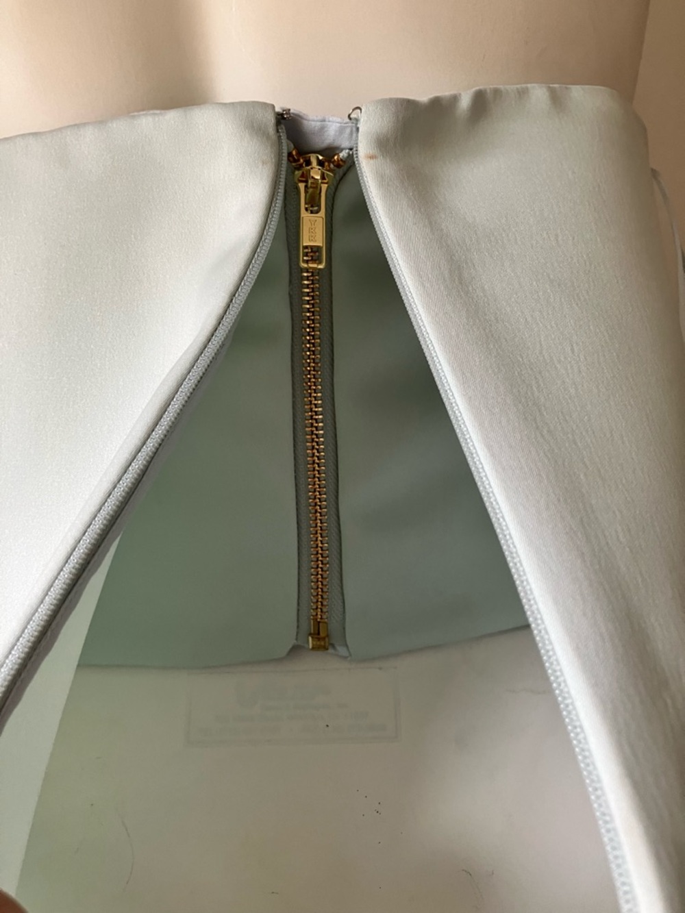 Sau Lee | Heather Strapless Satin Dress In Pale Blue - Picture 11 of 16
